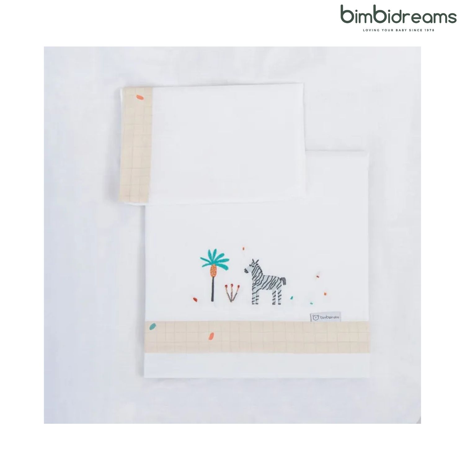 Juego de sábanas Kenia de 100% algodon para minicuna/moises 50×80/90 de Bimbiclass